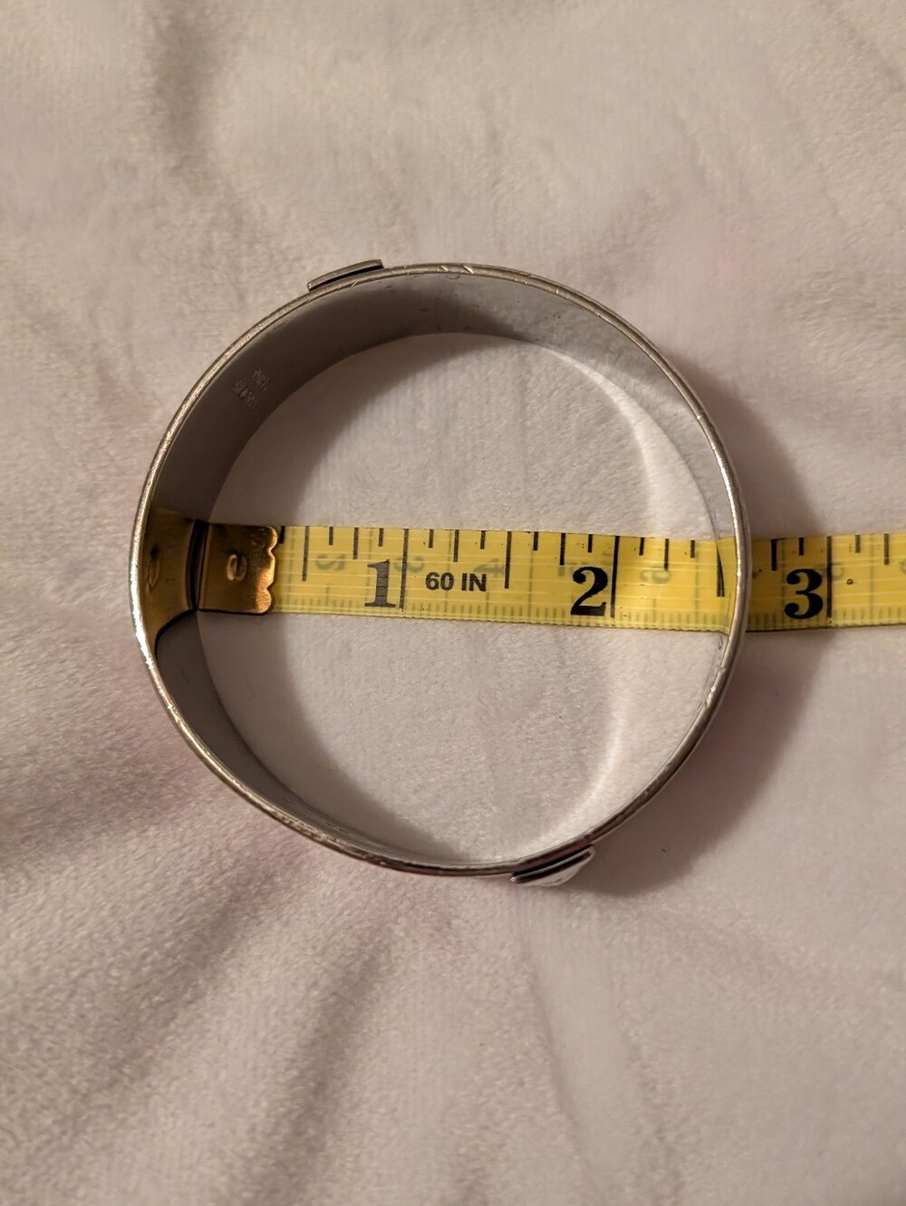Coach Pink Script Perfume Bottle Enamel Bangle Bracelet Pink Silver Like New - Picture 6 of 13